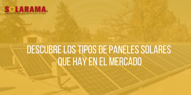 Descubre los tipos de paneles solares que hay en el mercado