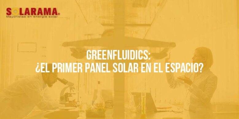 panel solar en el espacio