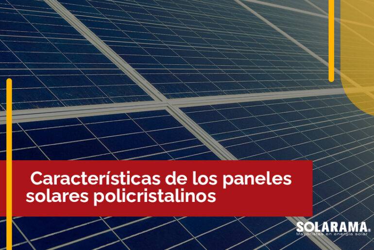 Paneles solares policristalinos