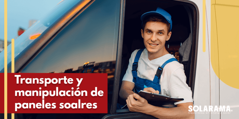 Transporte de paneles solares