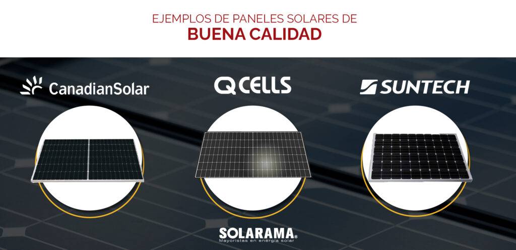 Calidad de paneles solares