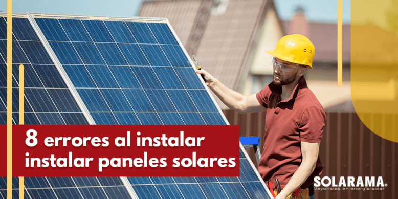 Errores al instalar paneles solares