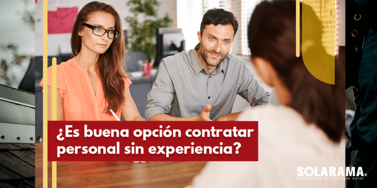 contratar personal sin experiencia