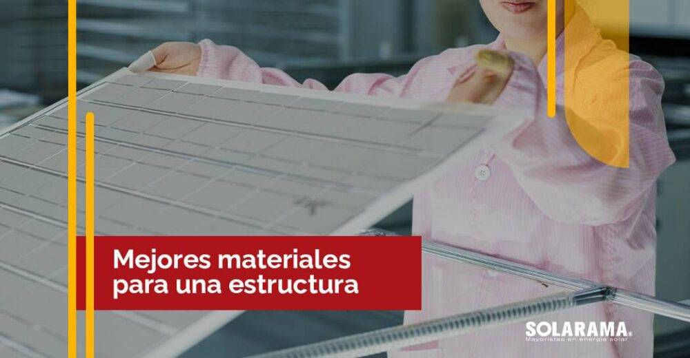 Materiales de una estructura fotovoltaica