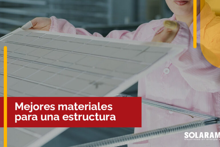 Materiales de una estructura fotovoltaica