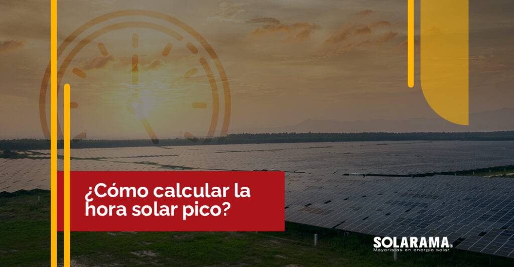 Cómo calcular hora solar pico