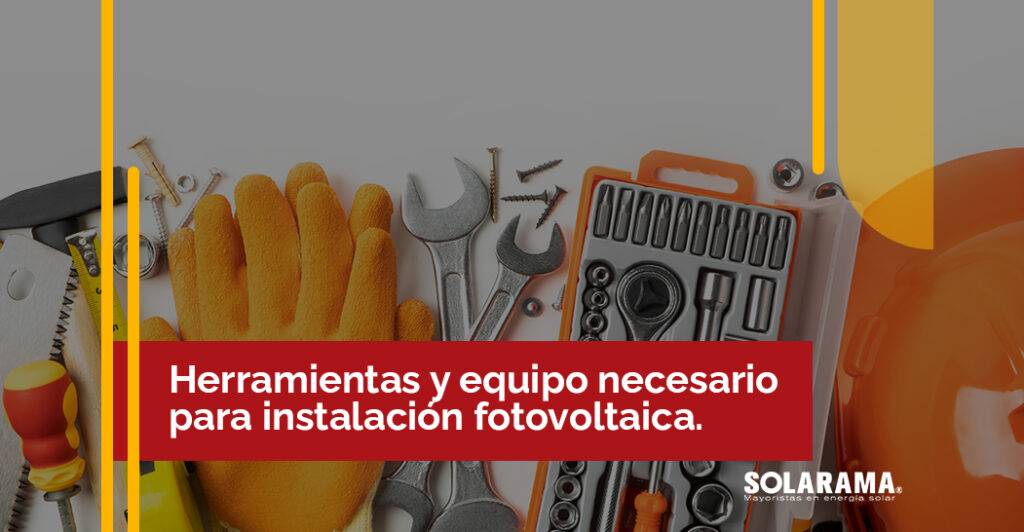 Herramientas para instalar paneles solares