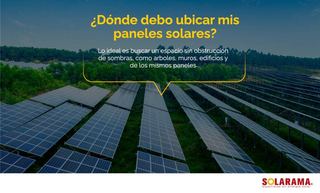 Ubicación, orientación e inclinación de paneles solares en México