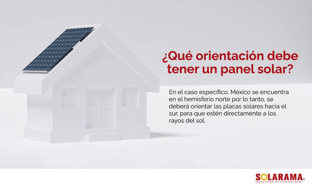 Ubicación, orientación e inclinación de paneles solares en México