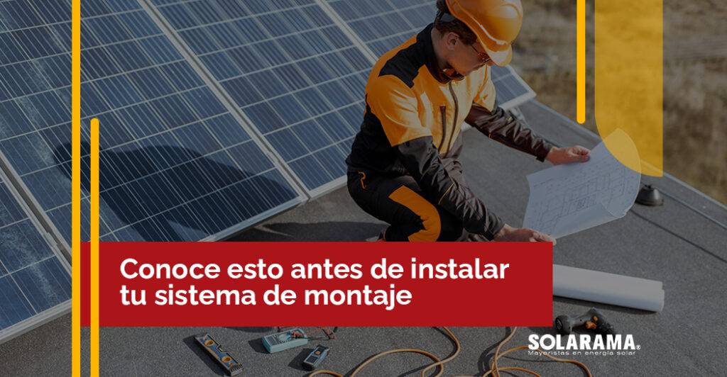 Sistema de montaje fotovoltaico