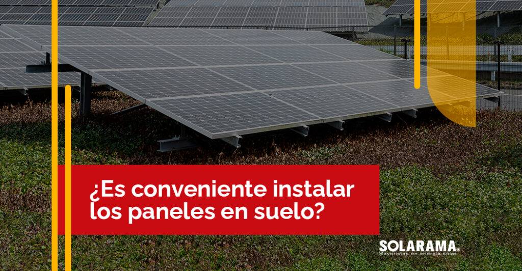Paneles solares en suelo