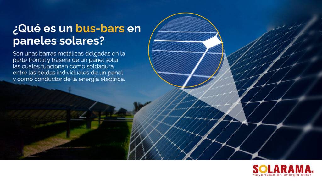 Busbars en paneles solares