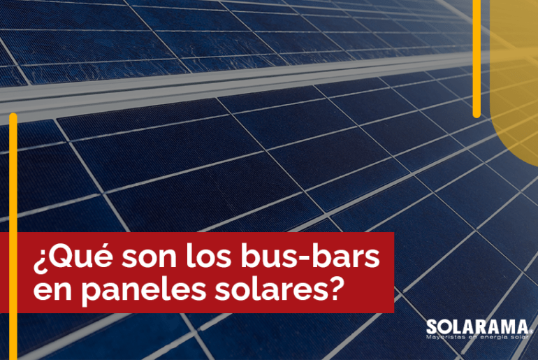 Busbars en paneles solares