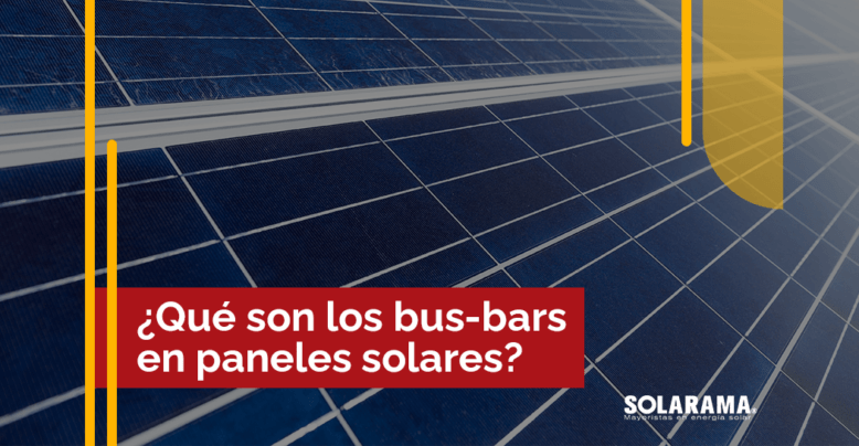 Busbars en paneles solares
