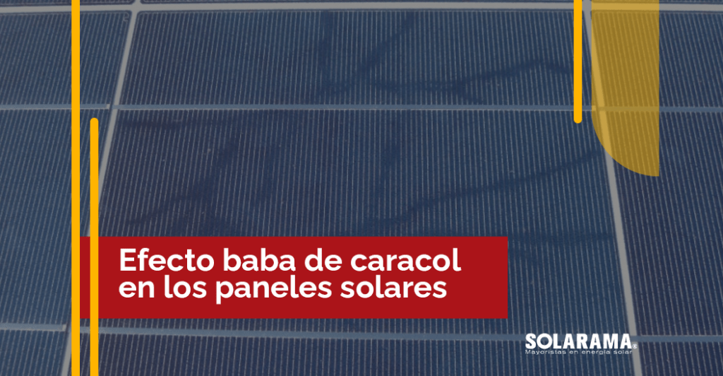 snail trails en paneles solares