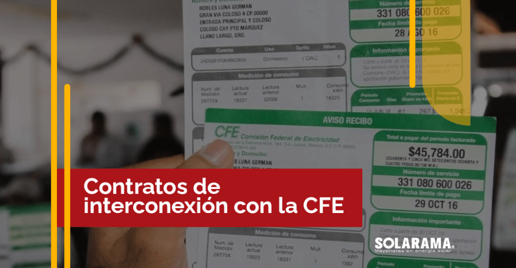 Contrato de interconexión con CFE
