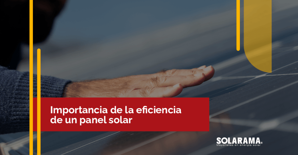que es la eficiencia de un panel solar
