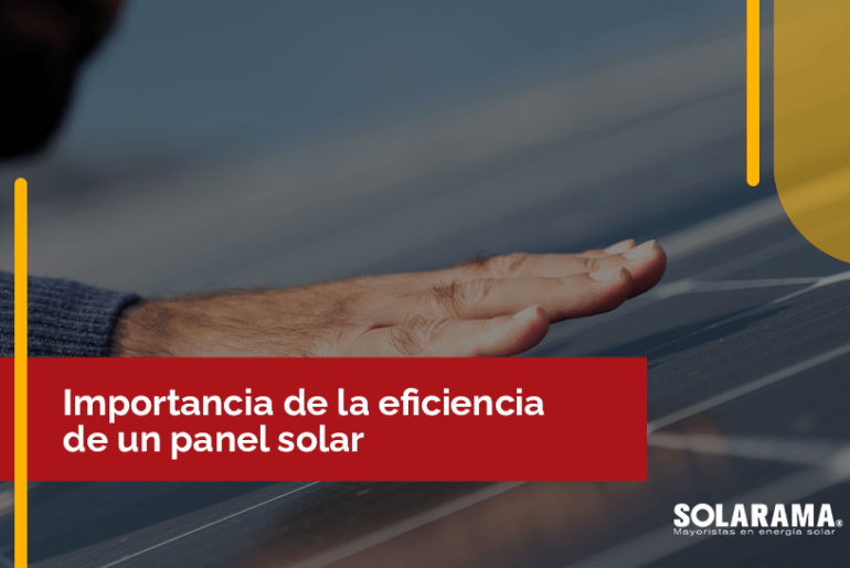 que es la eficiencia de un panel solar