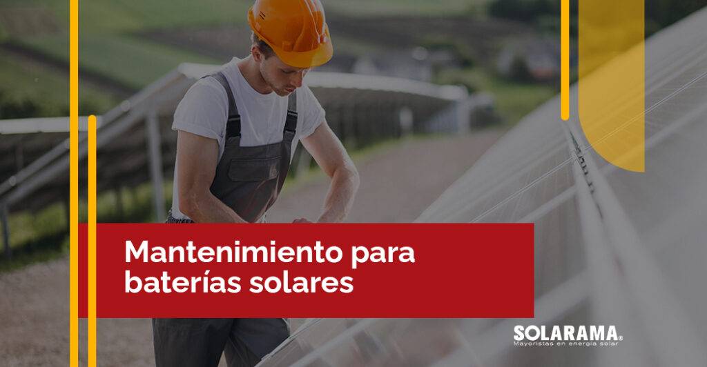 mantenimiento de baterías solares