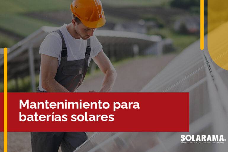 mantenimiento de baterías solares