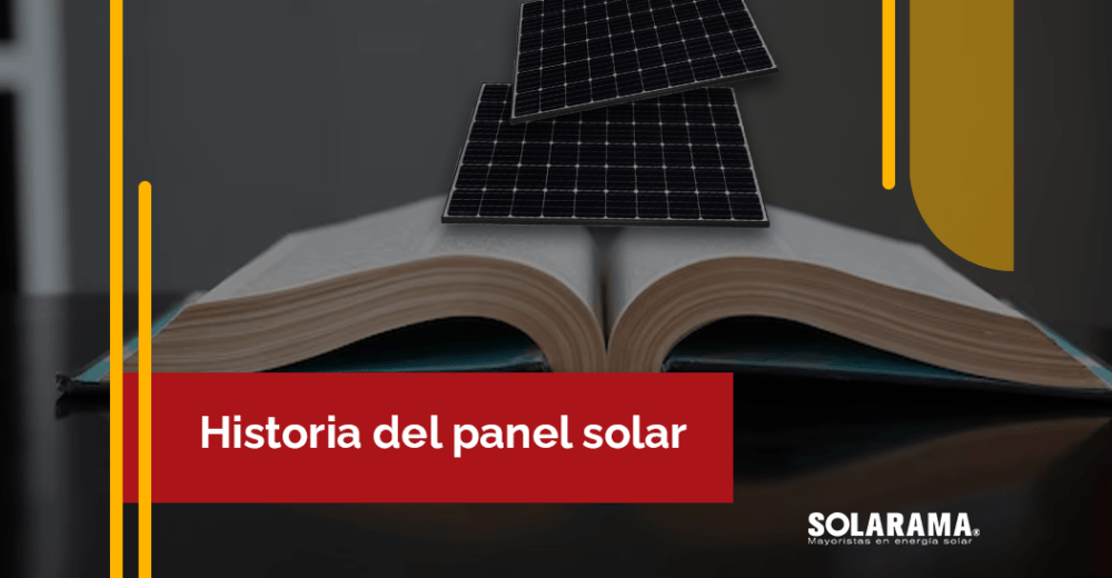 Historia del panel solar