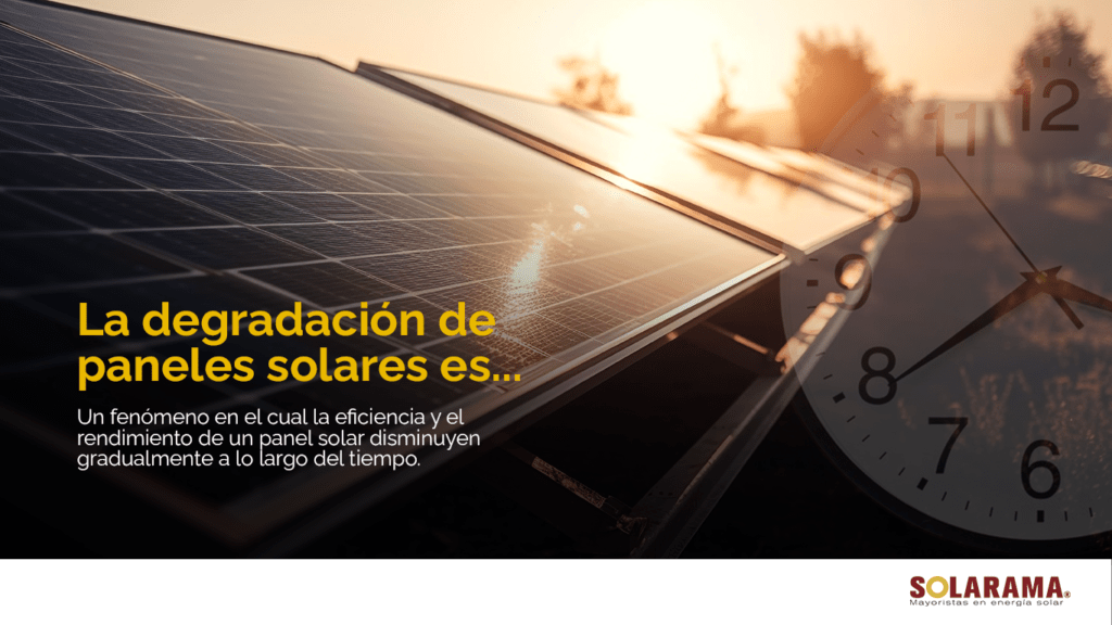 degradación de paneles fotovoltaicos