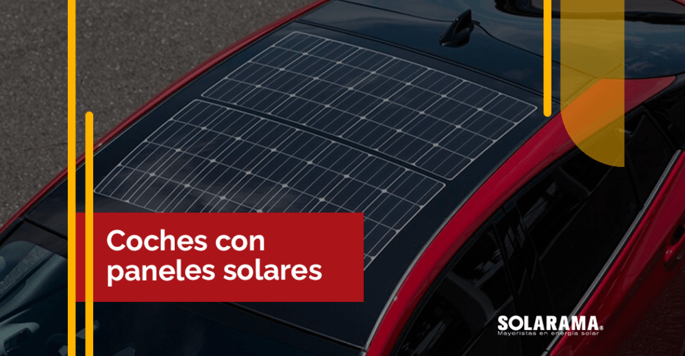 coches con paneles solares