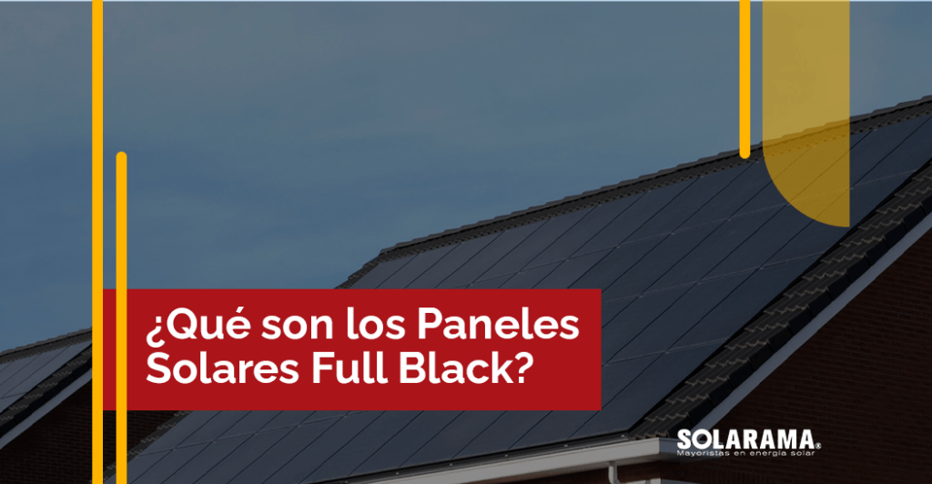 paneles solares full black