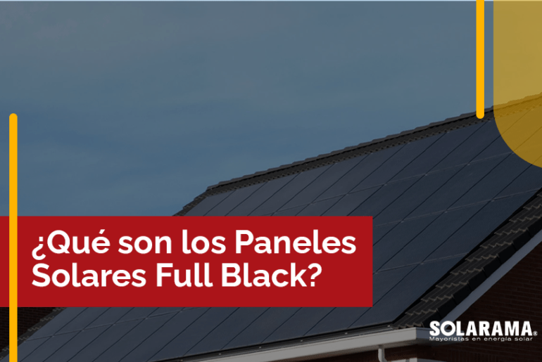 paneles solares full black