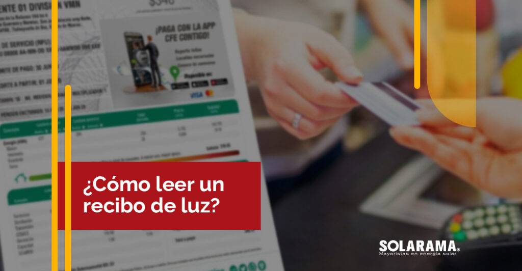 recibo de luz con paneles solares