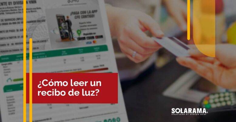 recibo de luz con paneles solares