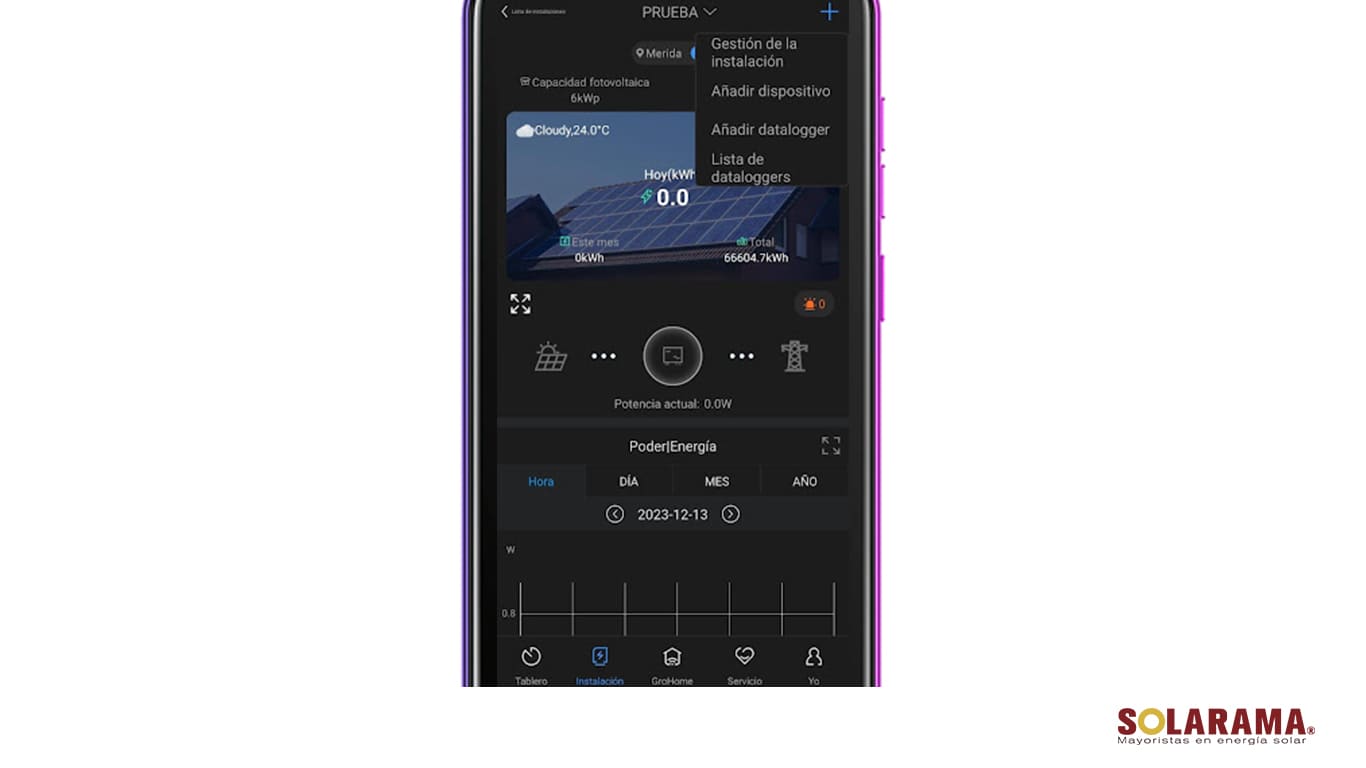 Configuración del datalogger growatt con la App ShinePhone (2024)