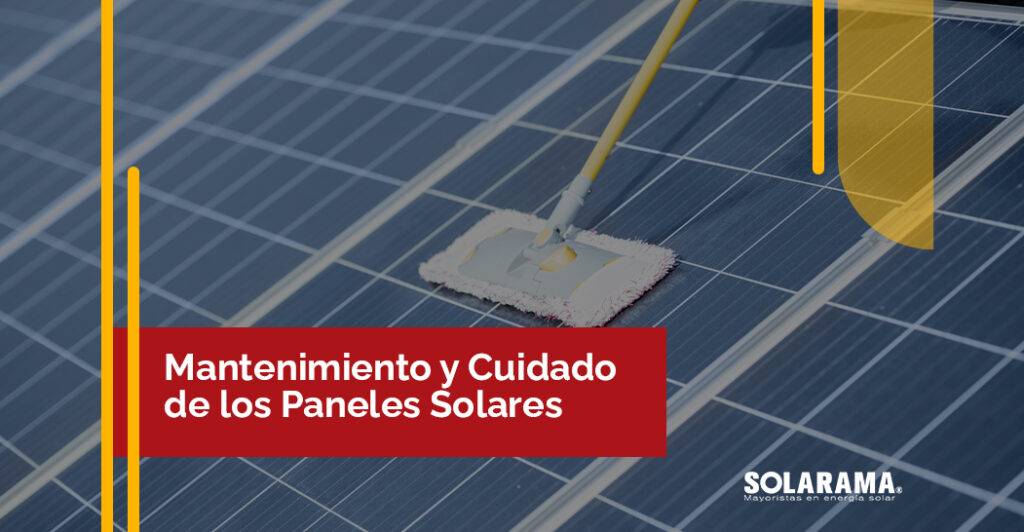 cuidado de los paneles solares