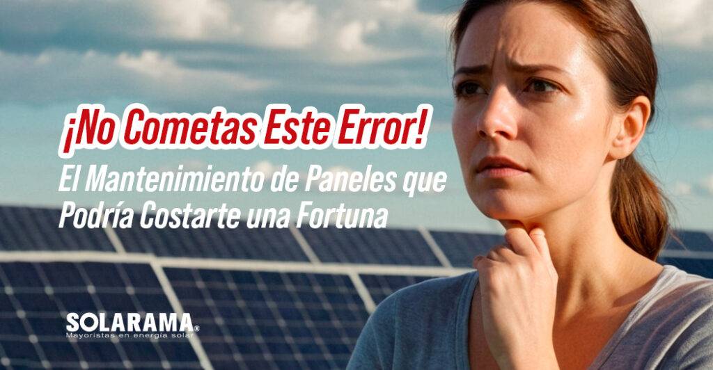 Mantenimiento de paneles solares