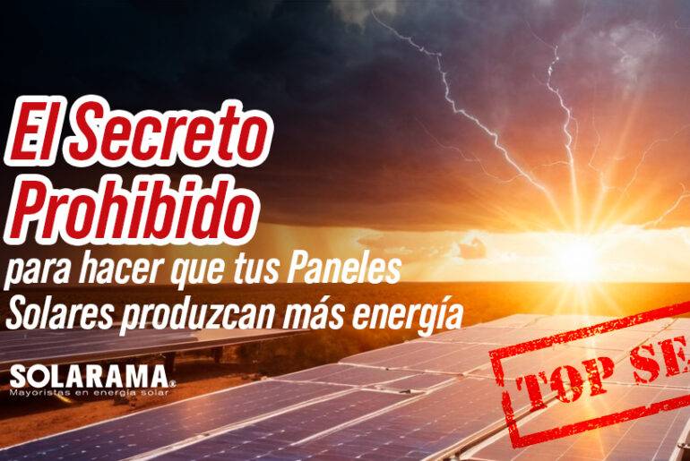 Posición de los paneles solares