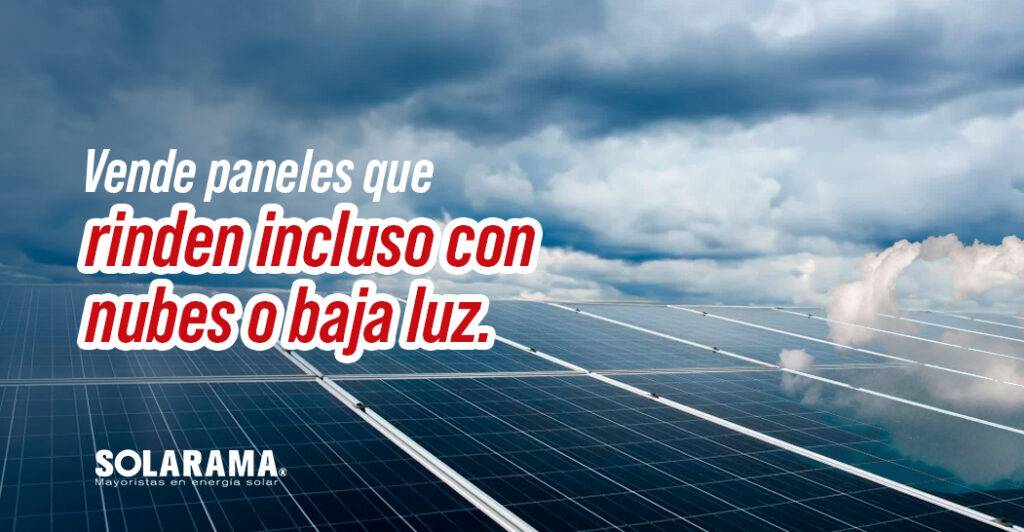 paneles solares con baja irradiación