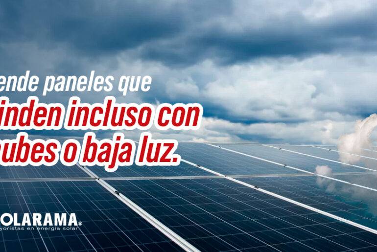 paneles solares con baja irradiación