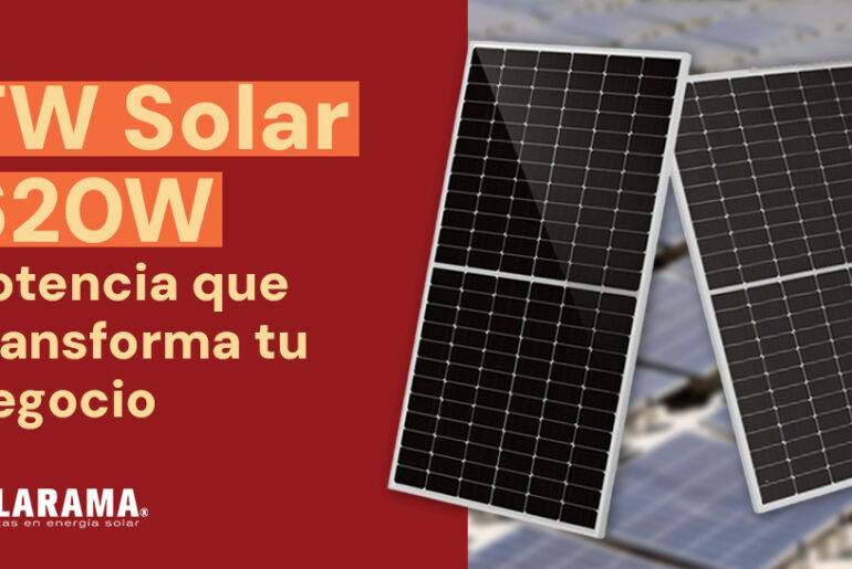Paneles solares TW Solar 620W: máxima eficiencia para instaladores y distribuidores Paneles solares TW Solar 620W