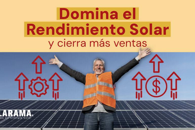 Rendimiento en paneles solares