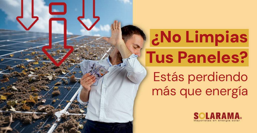 Suciedad en paneles solares