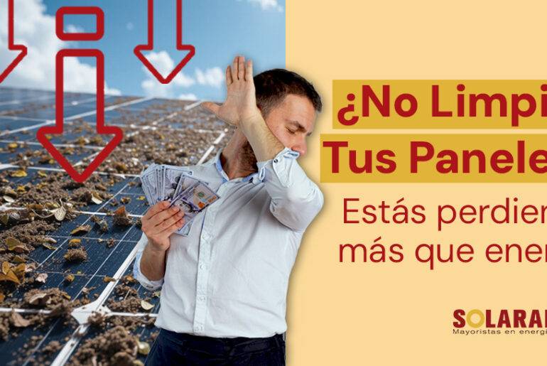 Suciedad en paneles solares