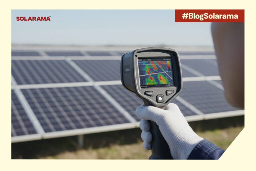 Fallas en módulos termografía