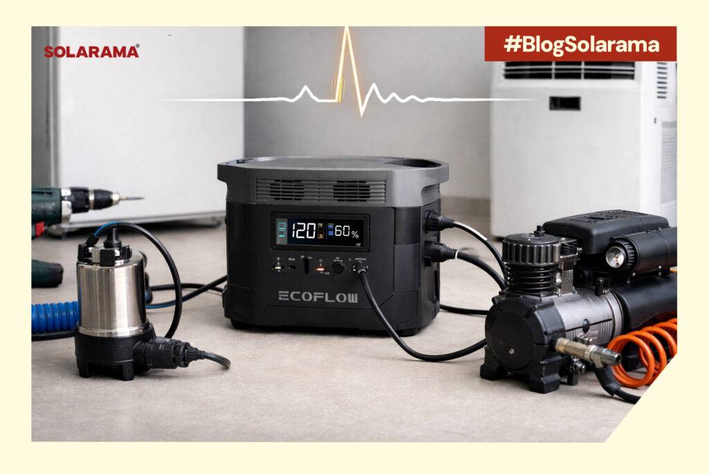 Arranque en motores y compresores con EcoFlow: cómo gestionar los picos correctamente