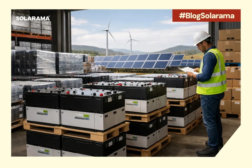 Proveedor de baterías para paneles solares al mayoreo